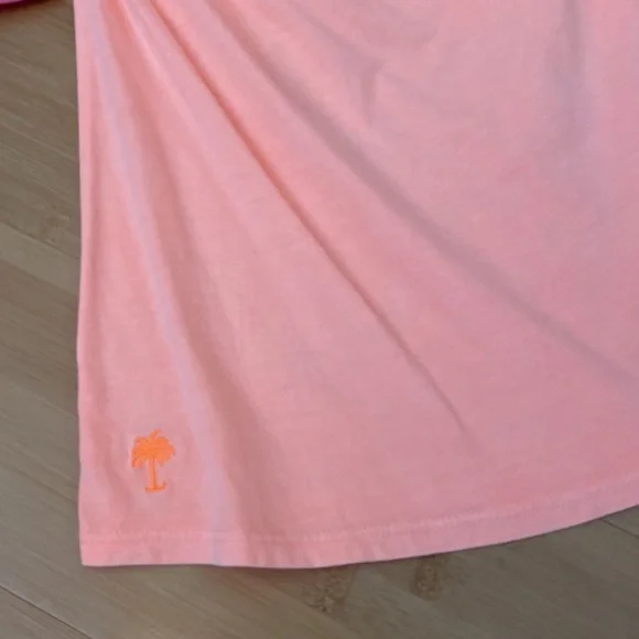 Lilly Pulitzer Strapless Ruffled Wiley Tube Top - Pink | Peach | Navy - Size XS - Picture 8 of 17